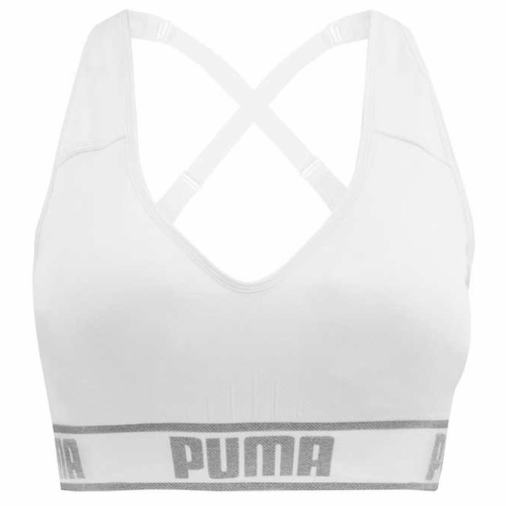 New White Puma Sports Bra Supportive 38 40 XL